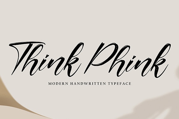 Think Phink Font preview