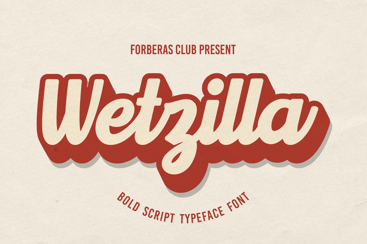 Wetzilla Font preview