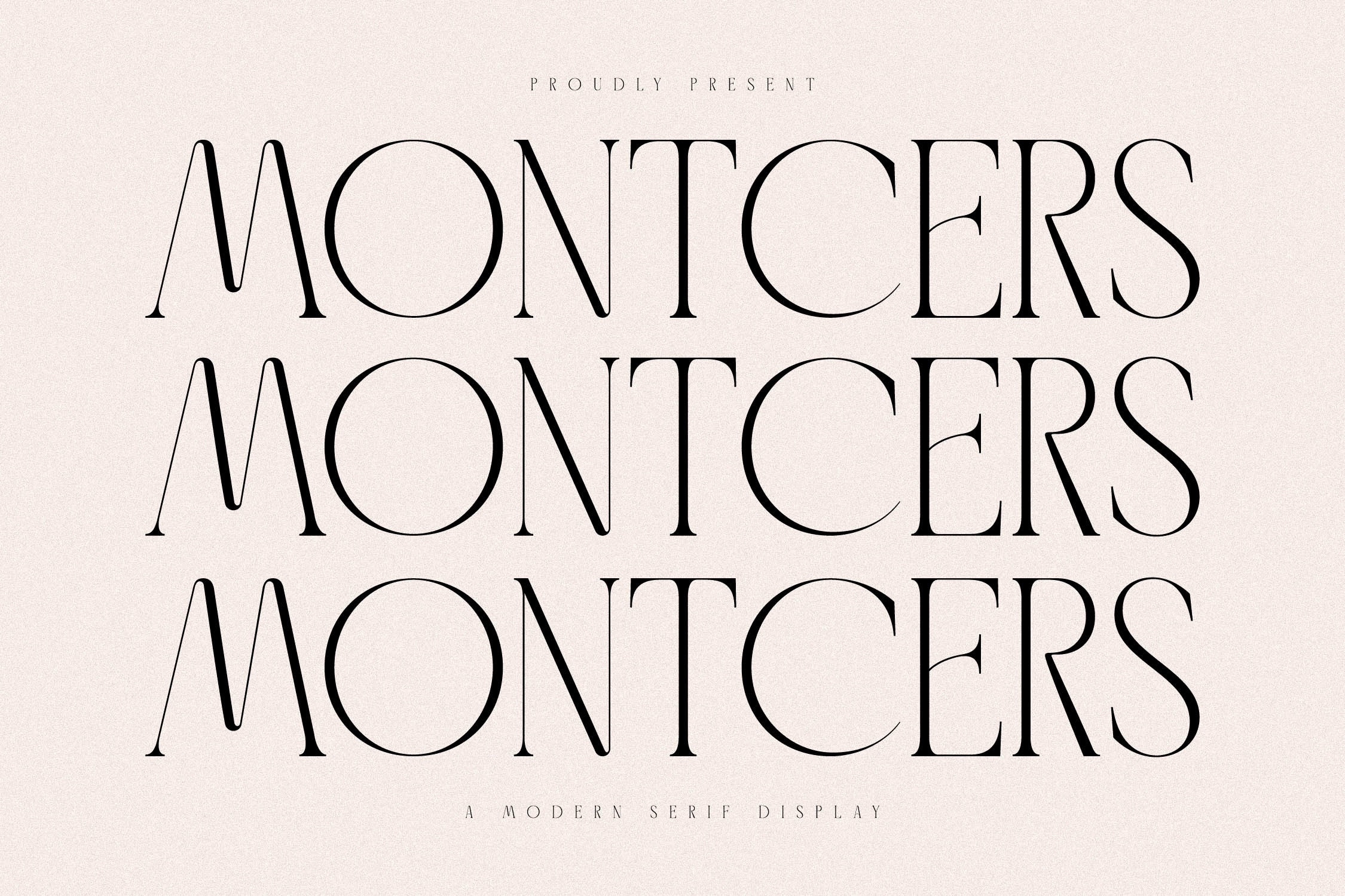 Montcers Font preview