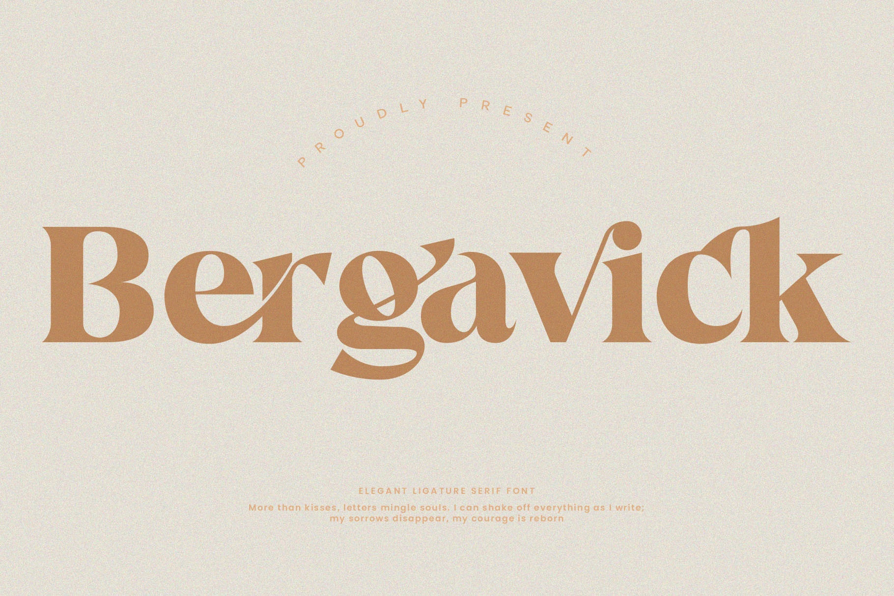 Bergavick Regular Font preview