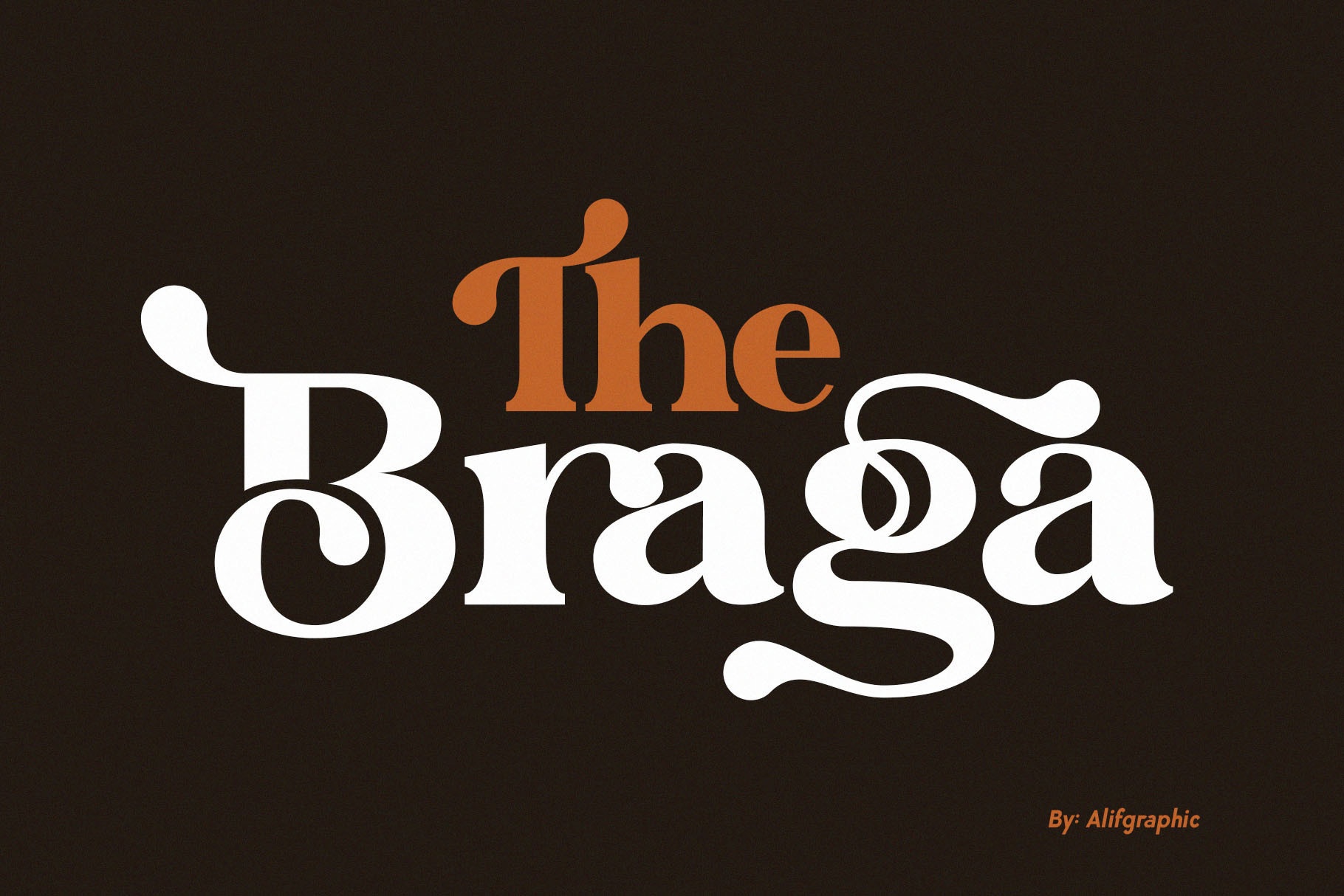 The Braga Regular Font preview