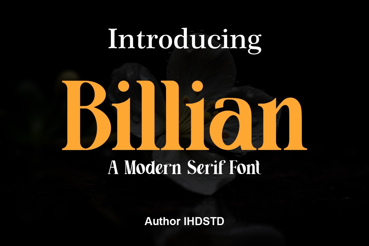 Billian Font preview