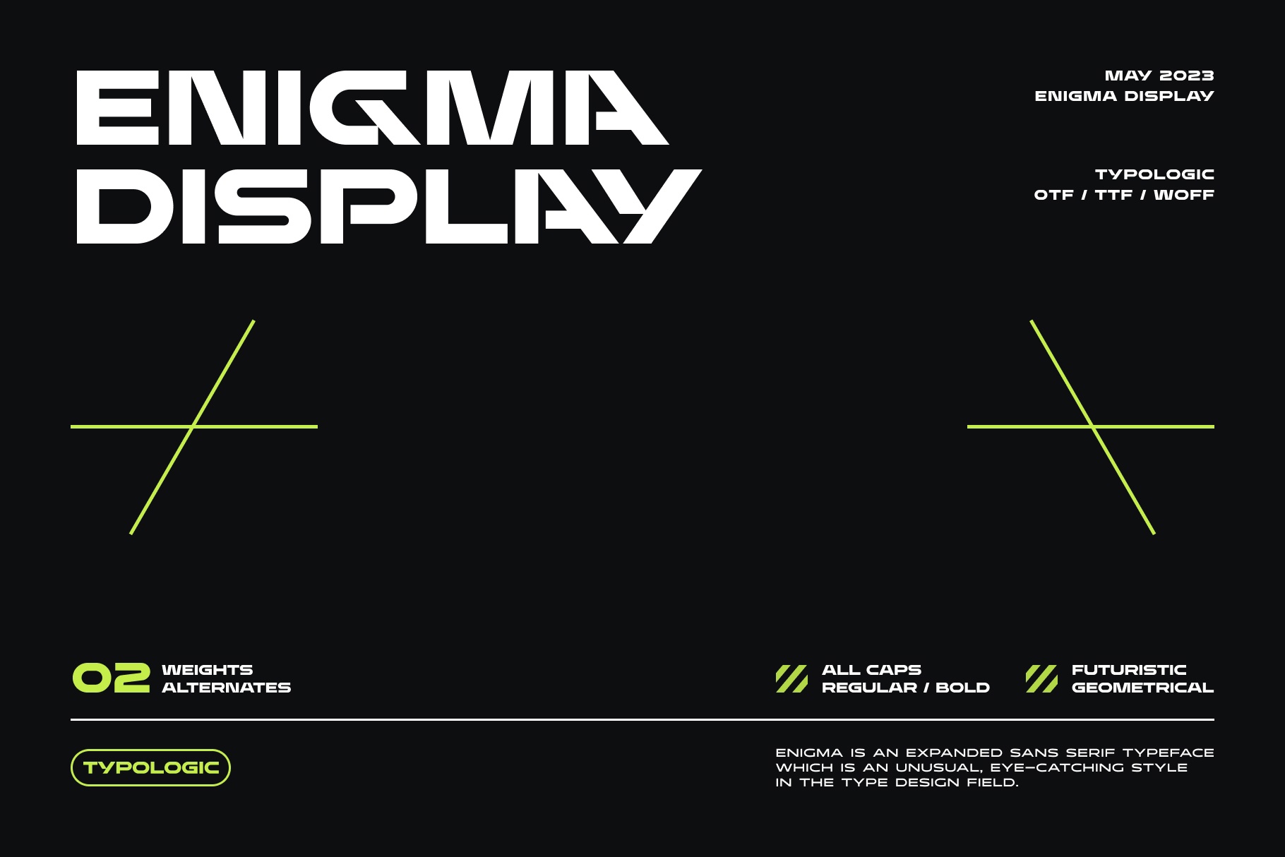 Enigma Display Font preview