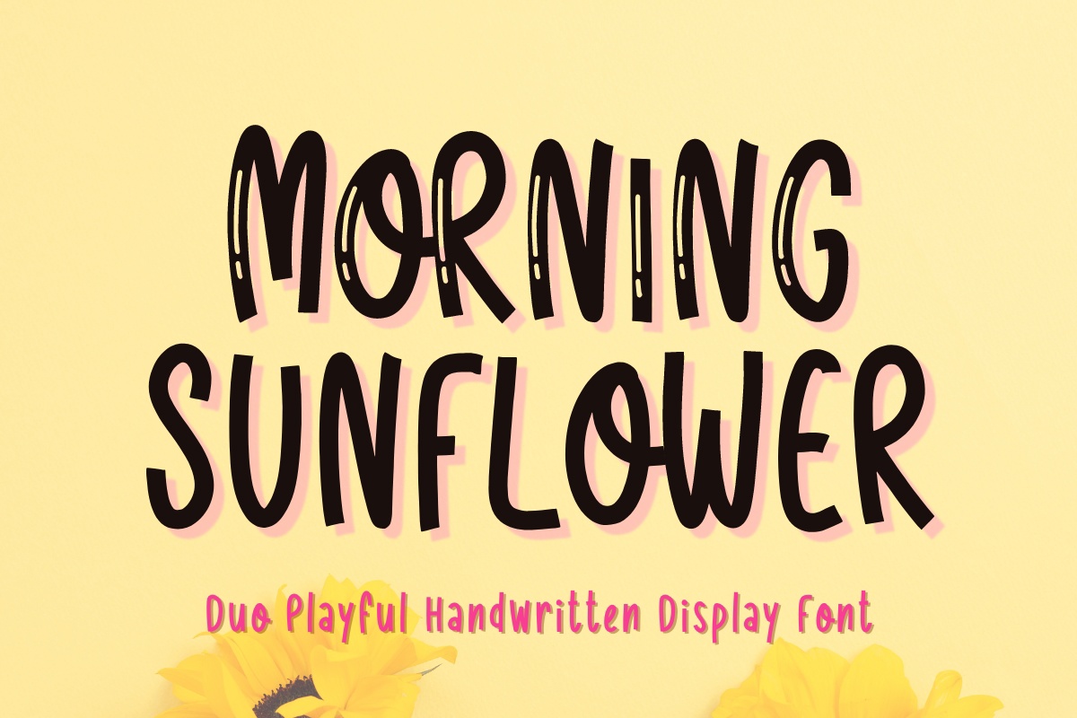 Morning Sunflower Highlight Font preview
