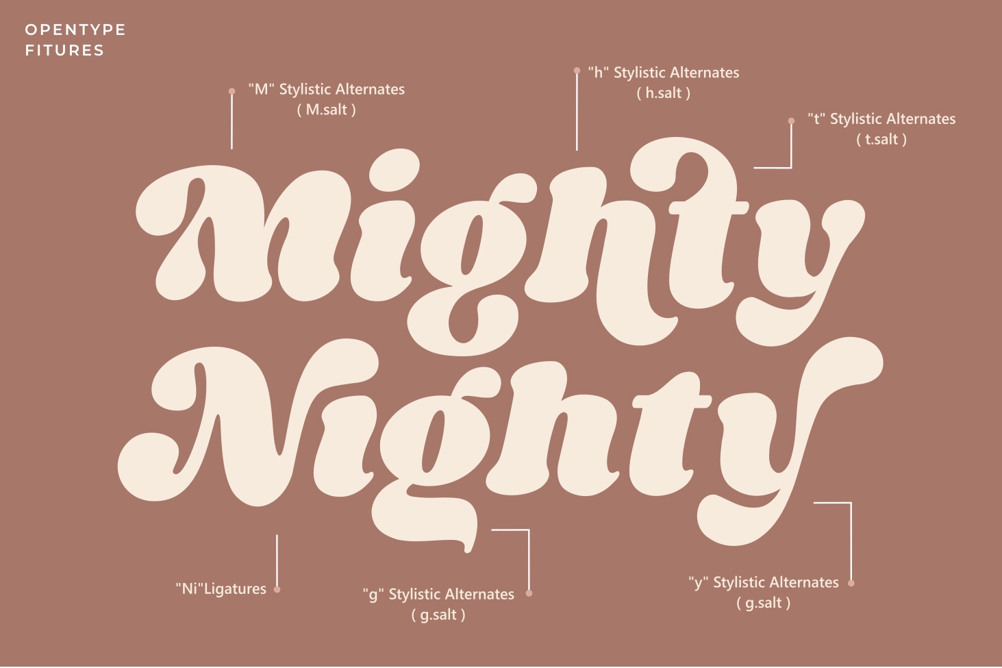 Night Michy Regular Font preview