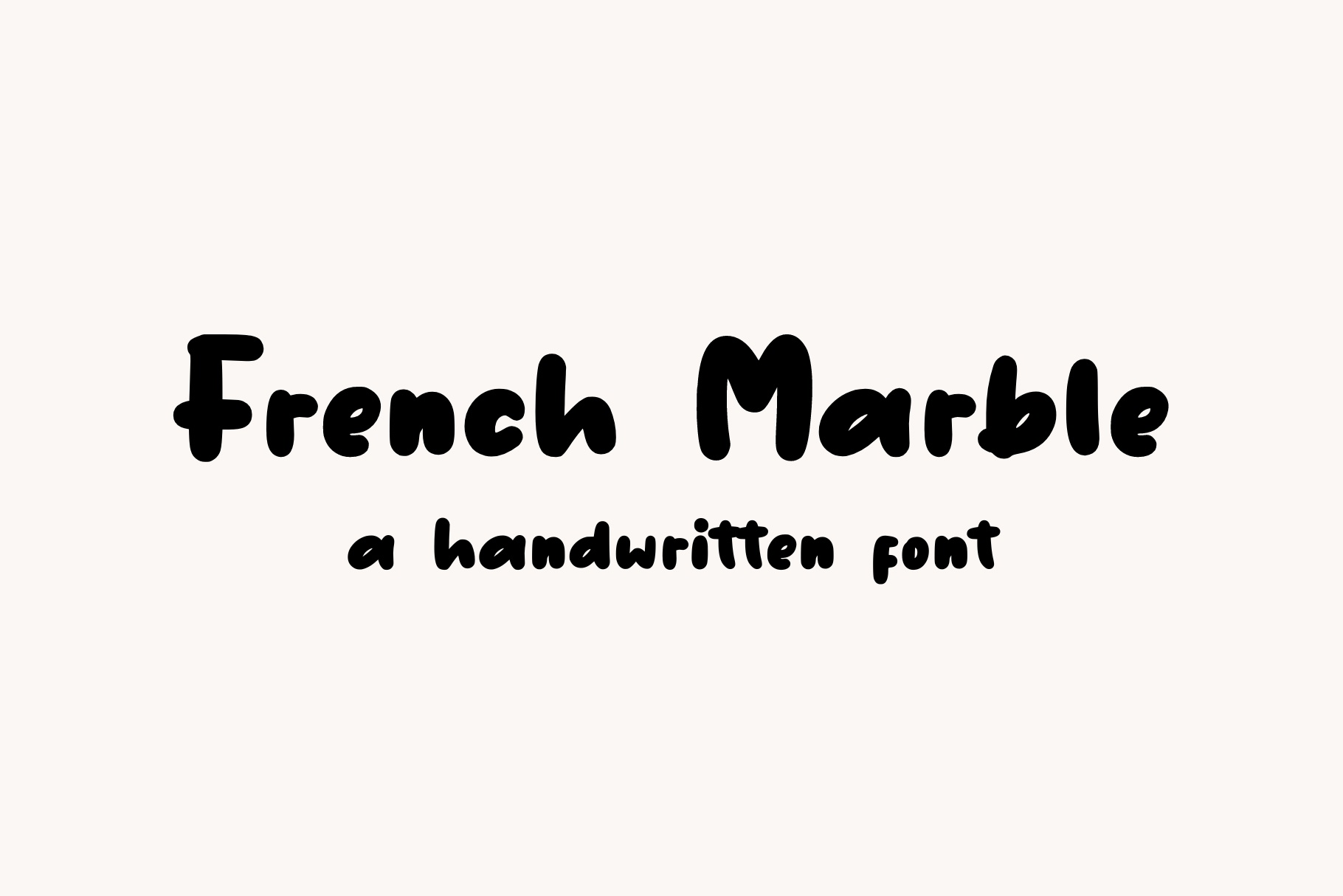 French Marble Font preview