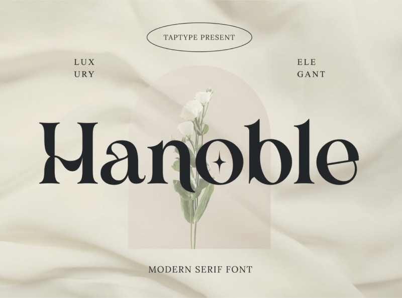 Hanoble Regular Font preview