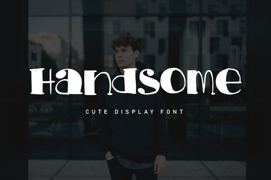 Handsome Regular Font preview