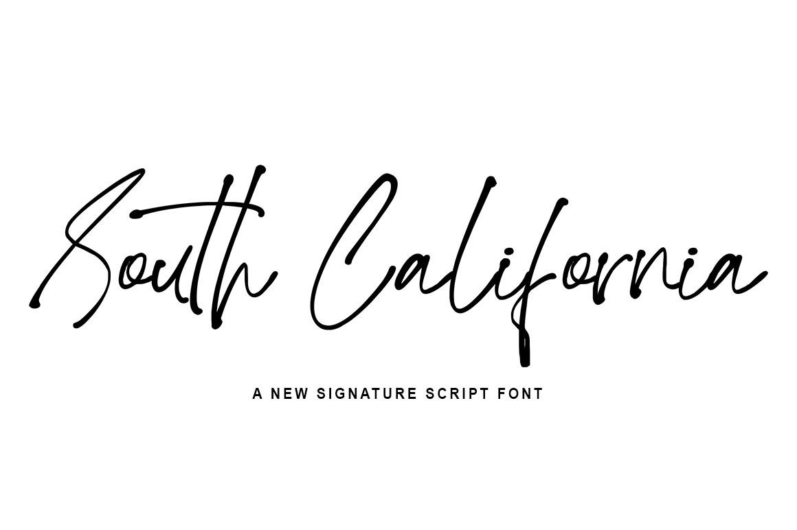 South California Regular Font preview