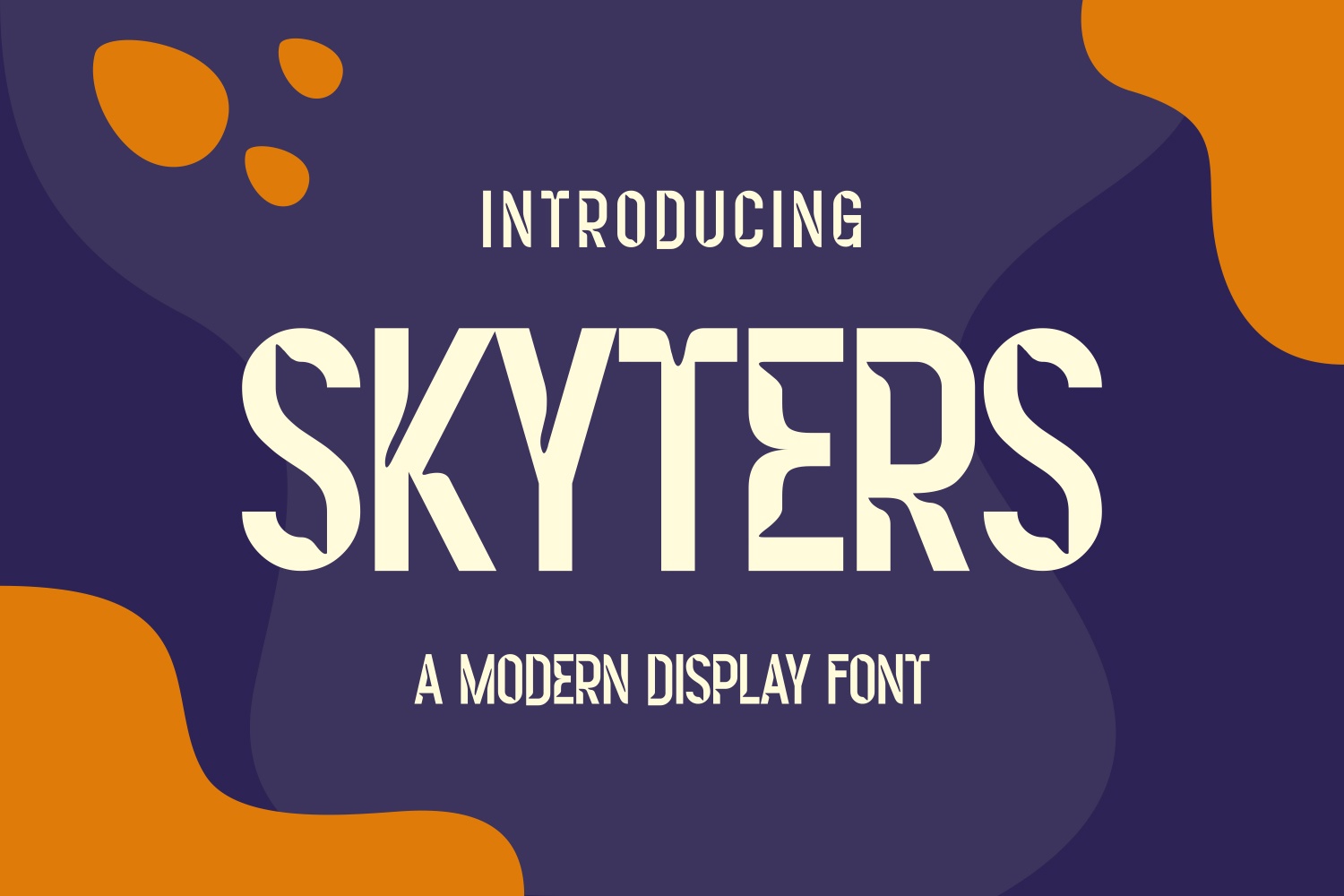 Skyters Font preview