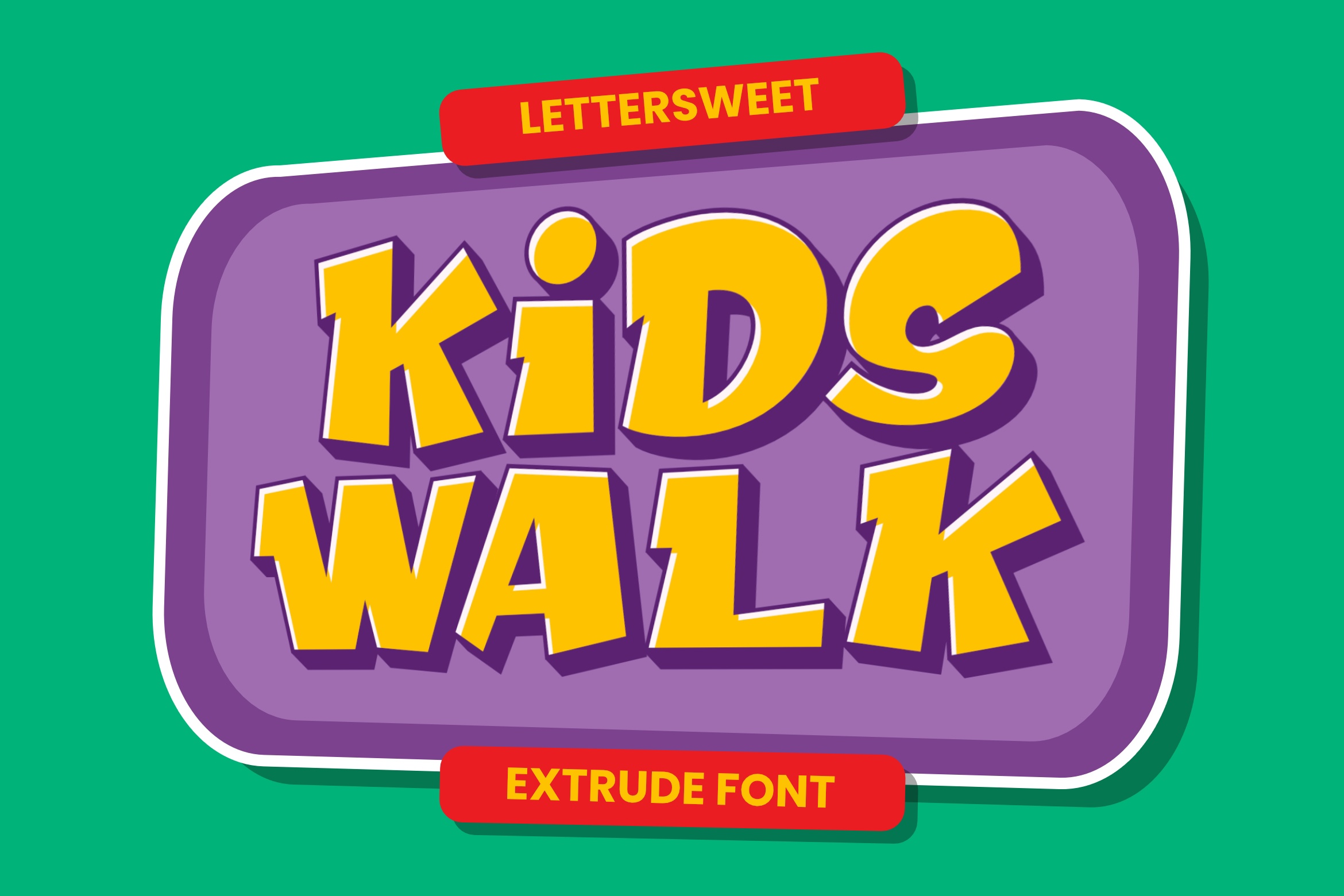 Kids Walk Font preview