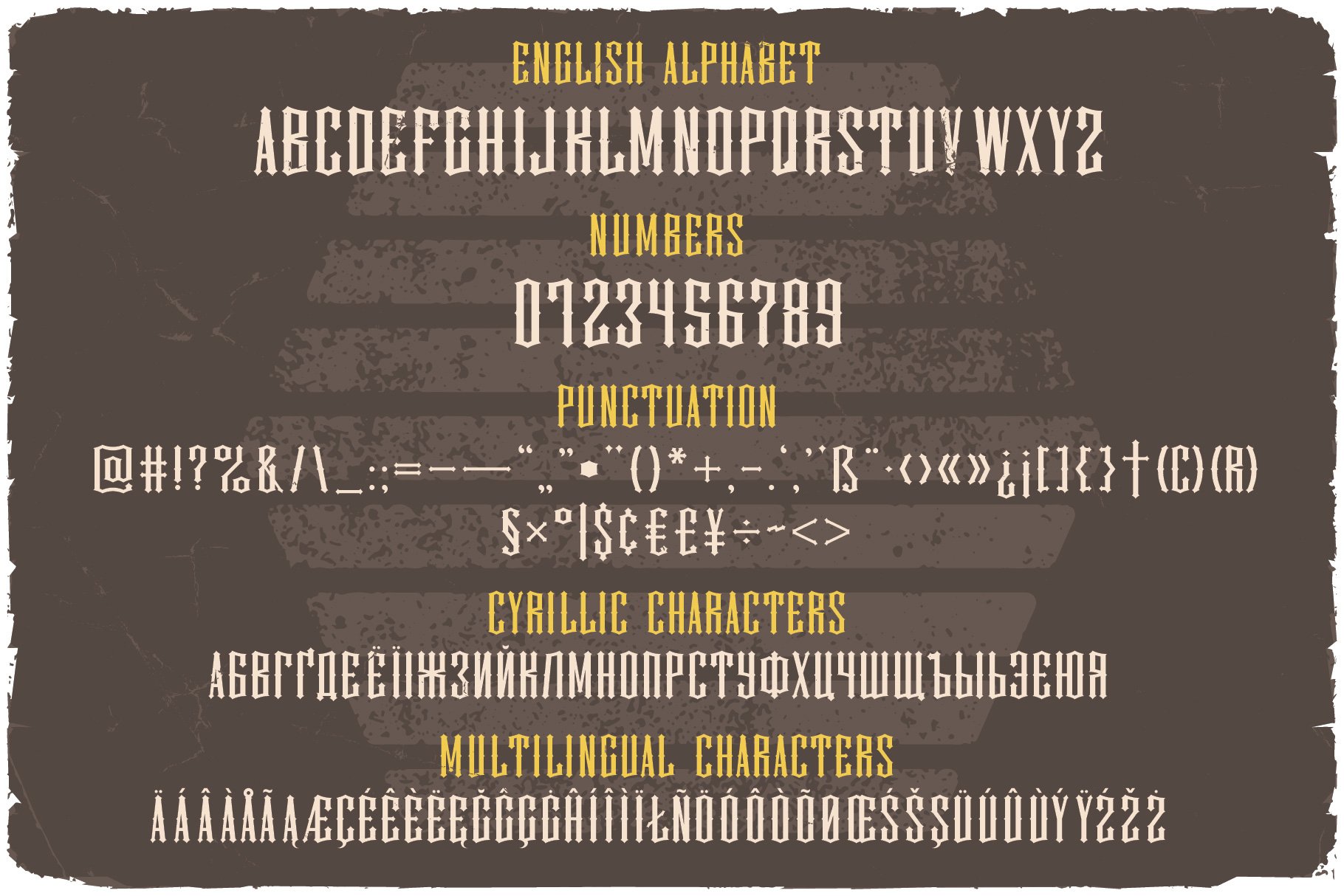 No Remorse Shadow Font preview