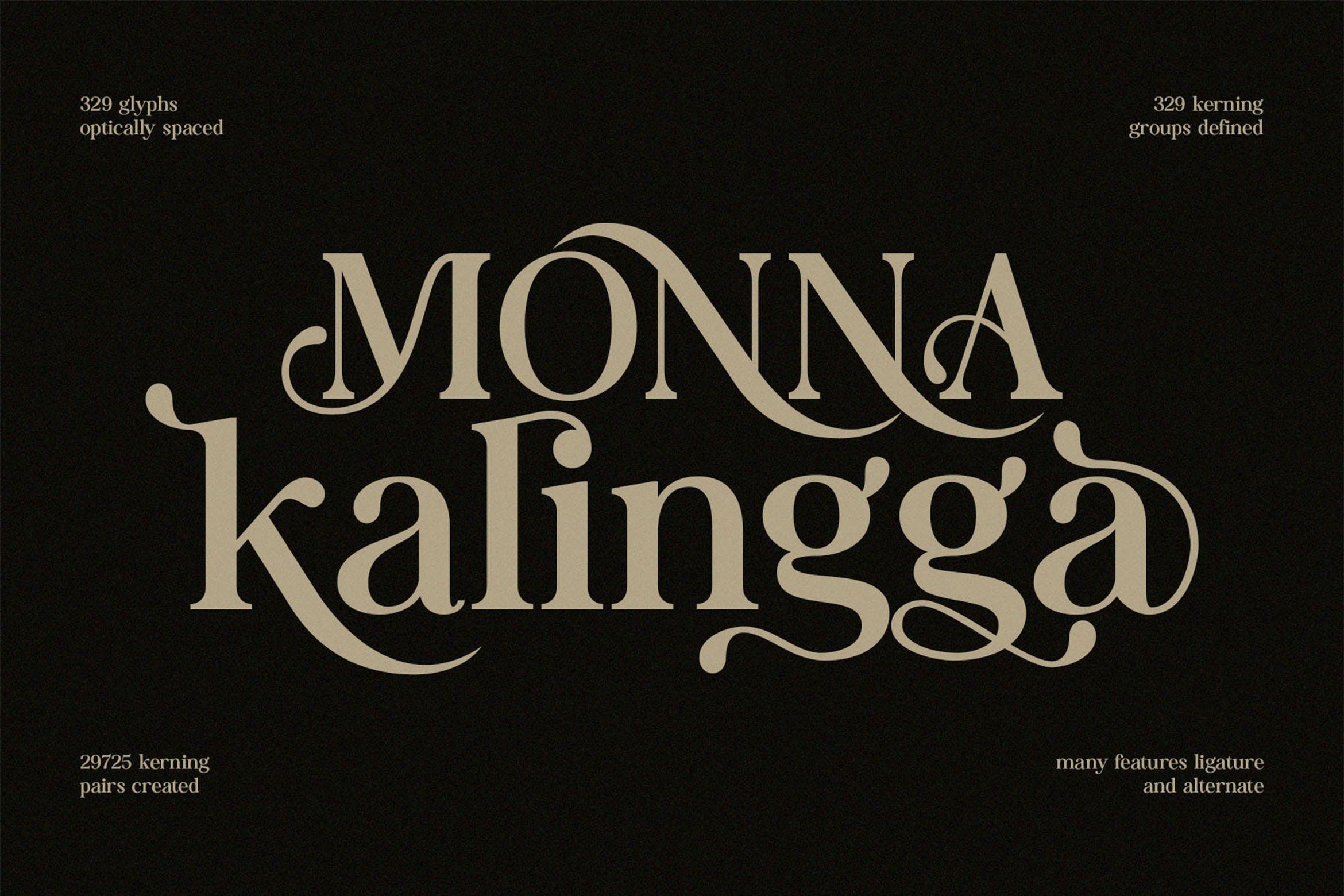 Monna Kalingga Regular Font preview