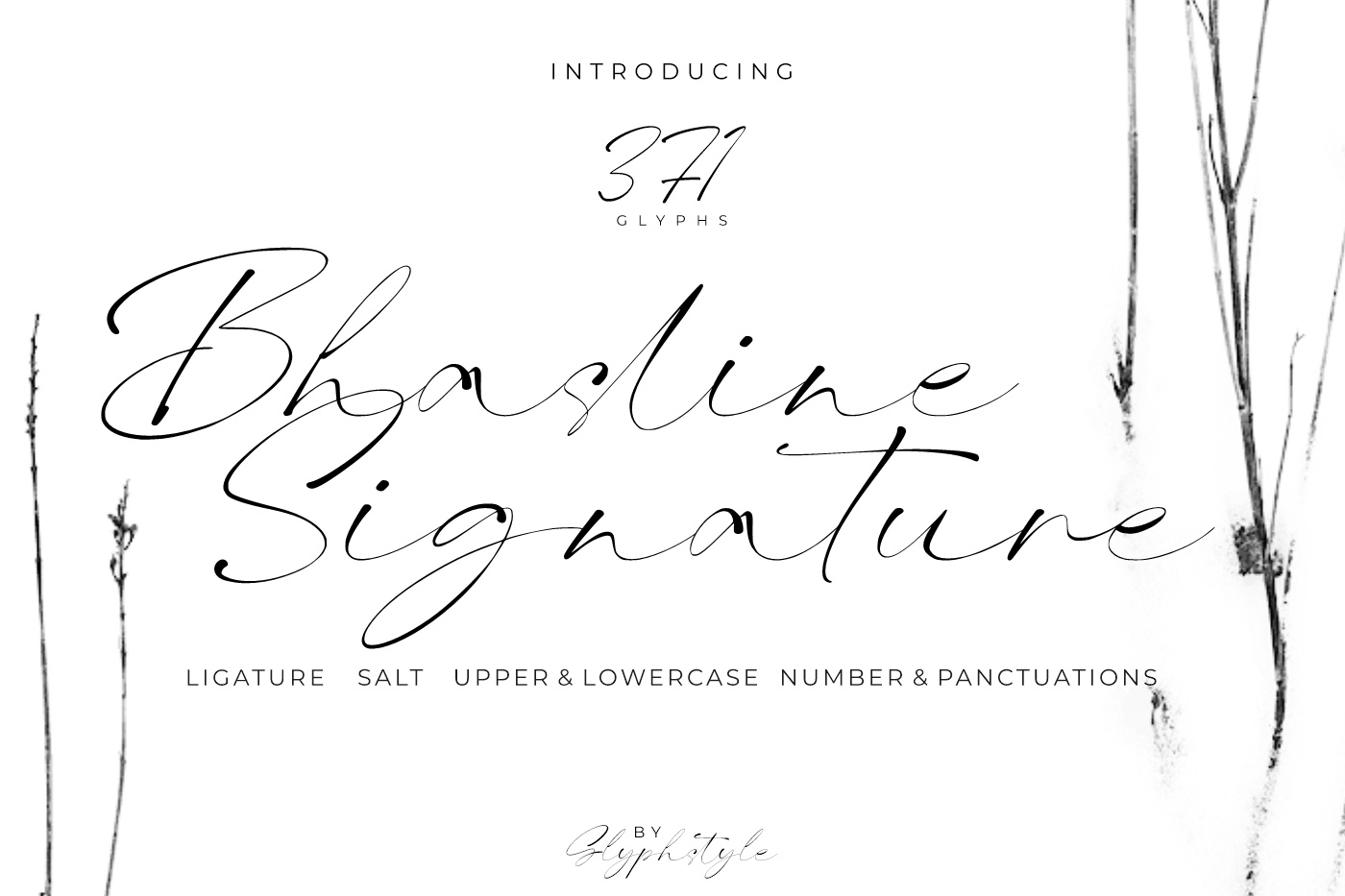 Bhasline Signature Regular Font preview