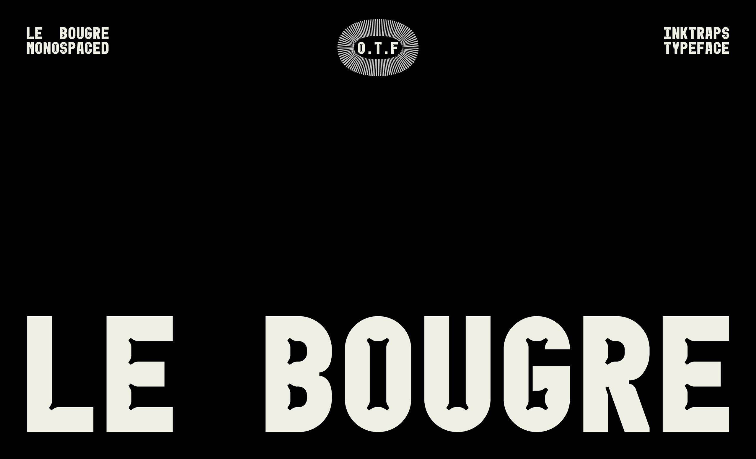 Le Bougre Regular Font preview