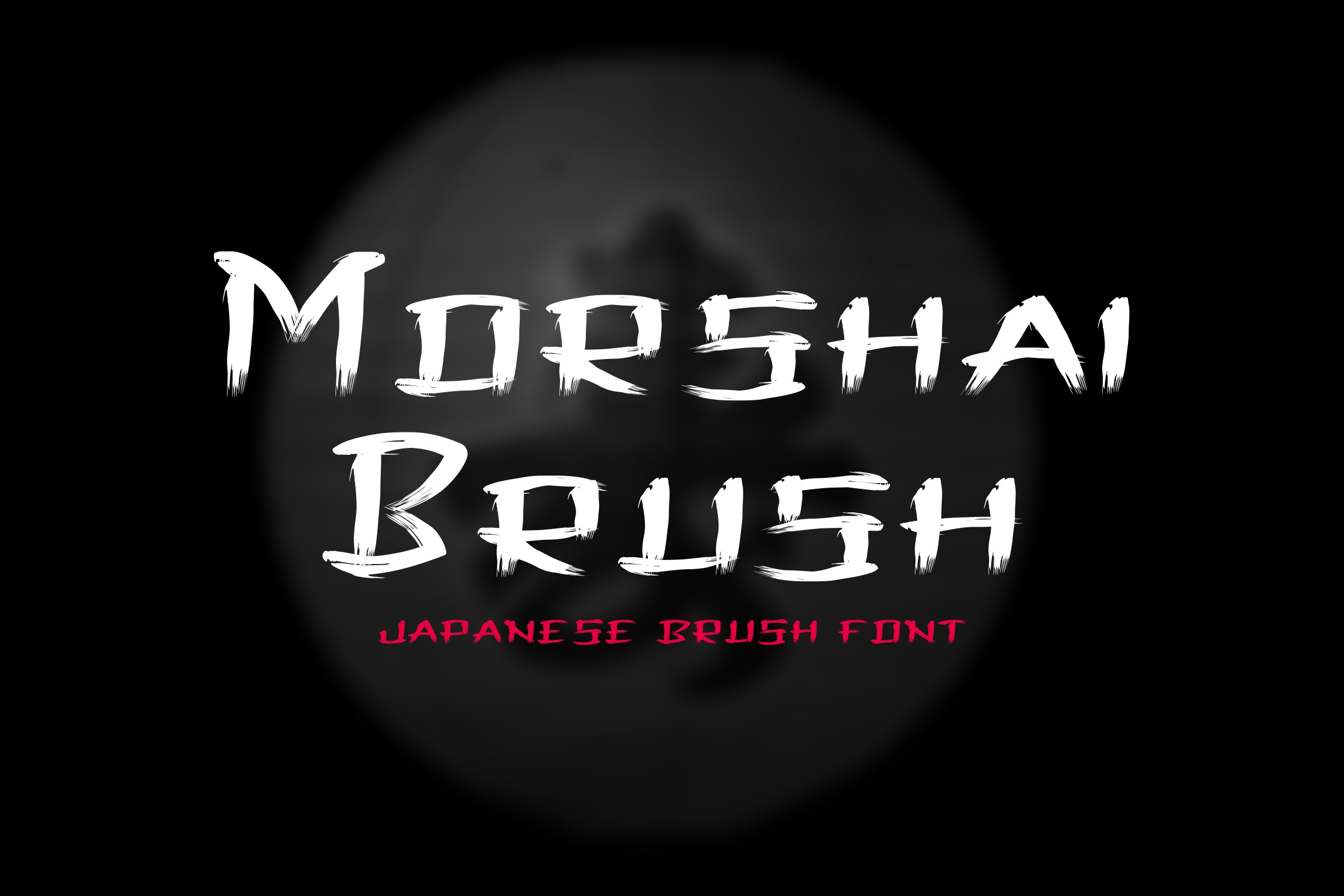 Morshai Brush Font preview