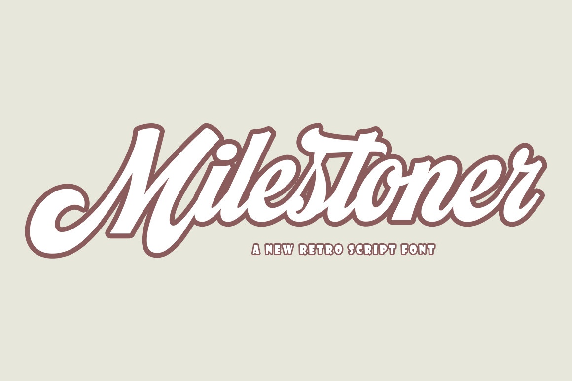 Milestoner Font preview