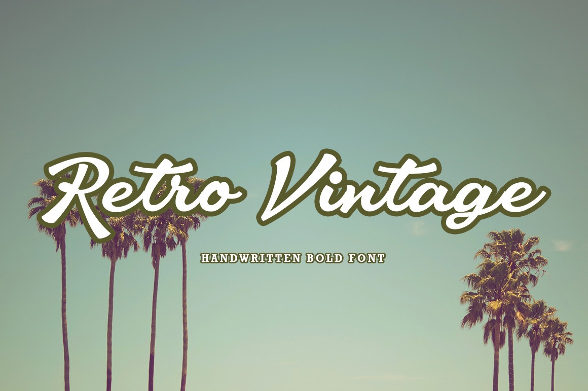 Retro Vintage Regular Font preview
