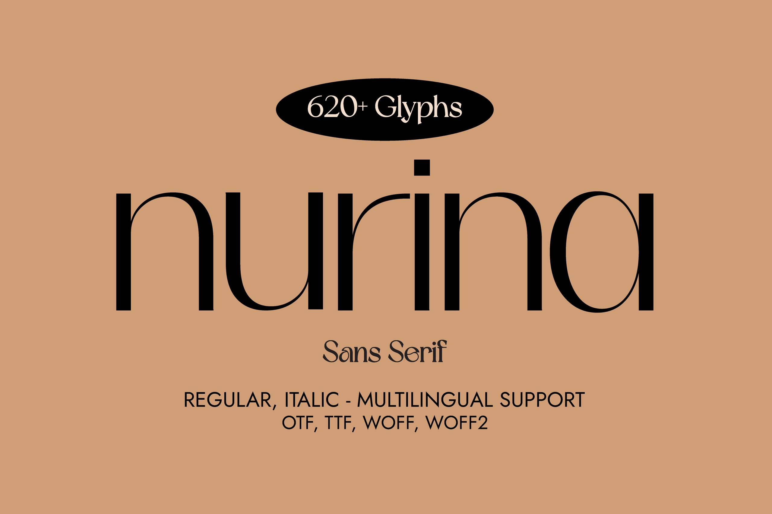 Nurina Regular Font preview