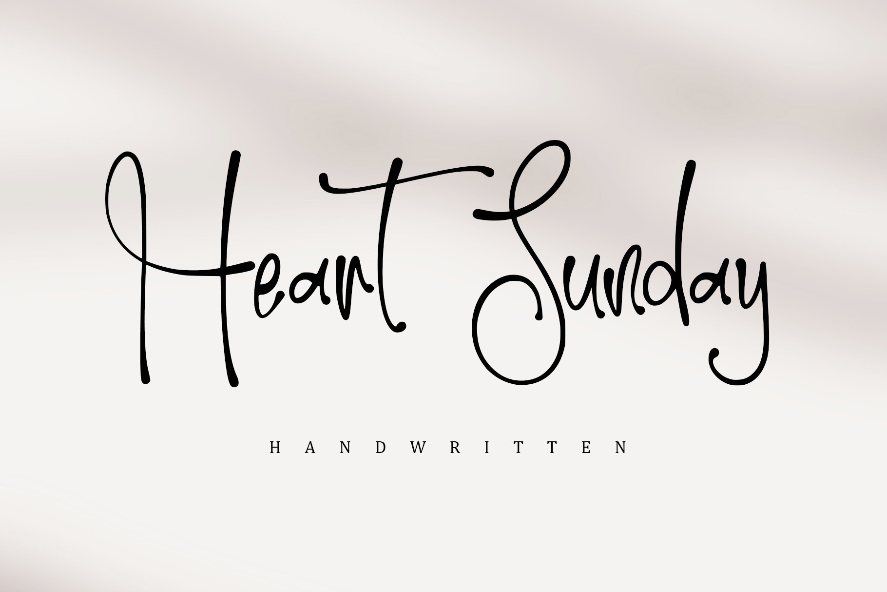 Heart Sunday Font preview