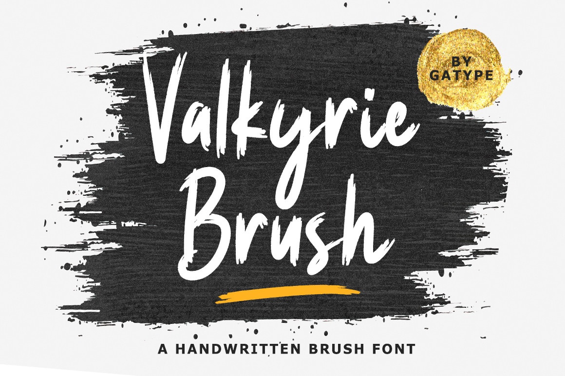 Valkyrie Brush Regular Font preview