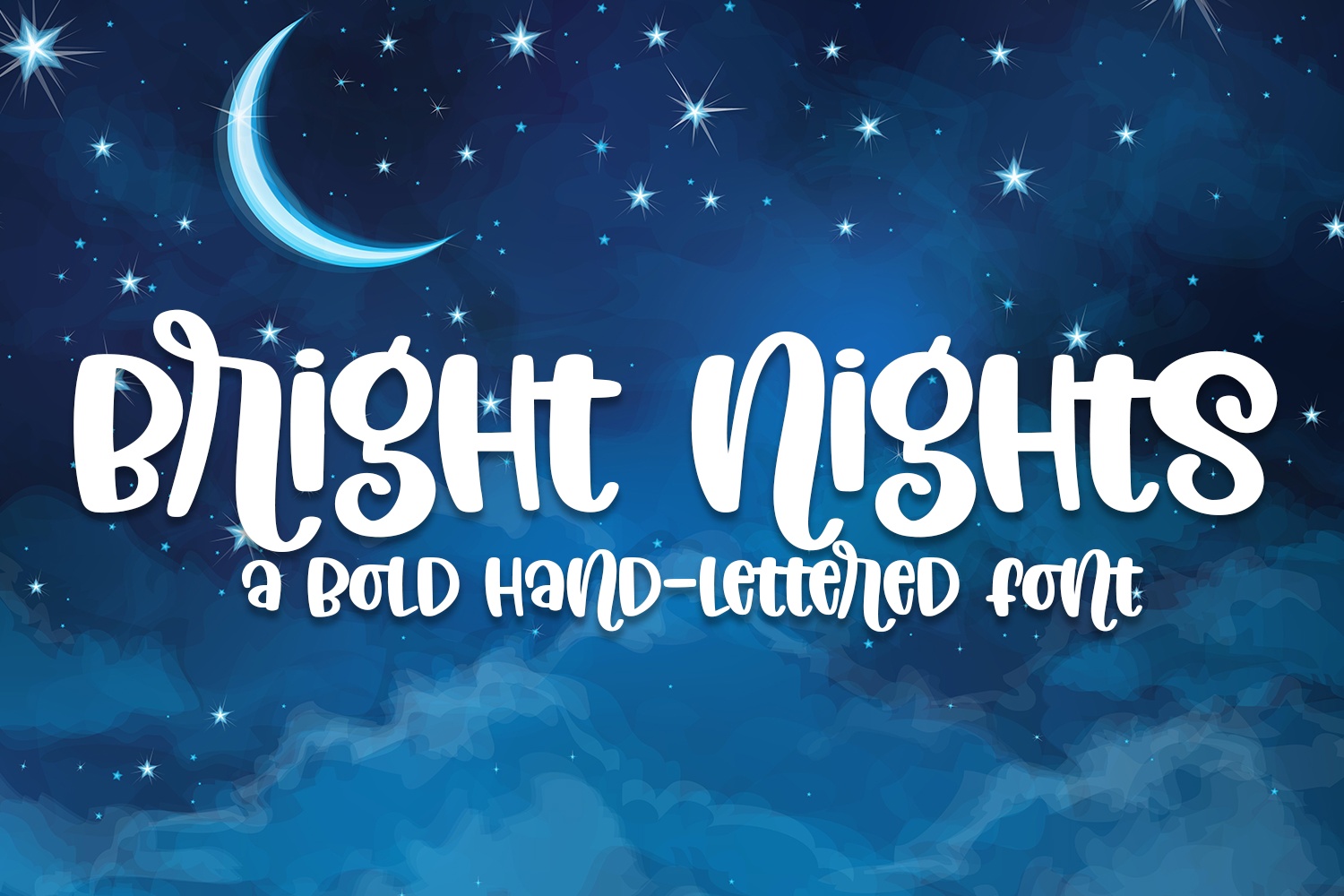 Bright Nights Regular Font preview