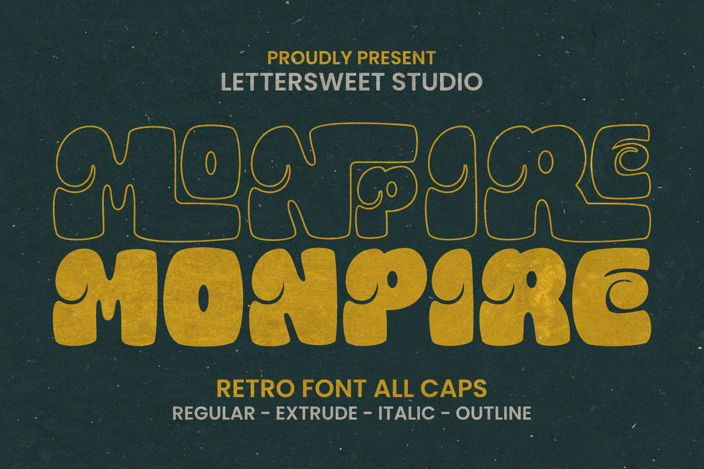 Monpire Font preview