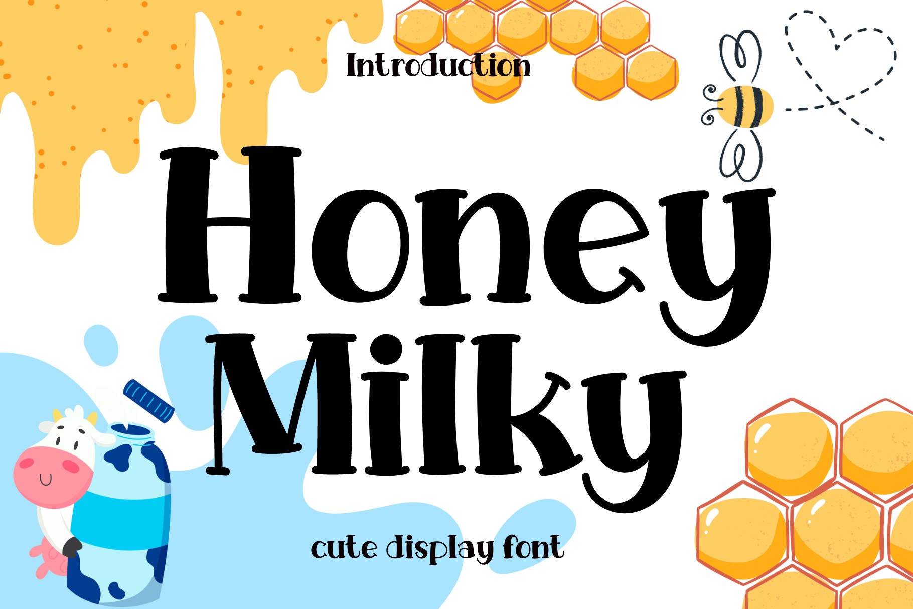 Honey Milky Regular Font preview