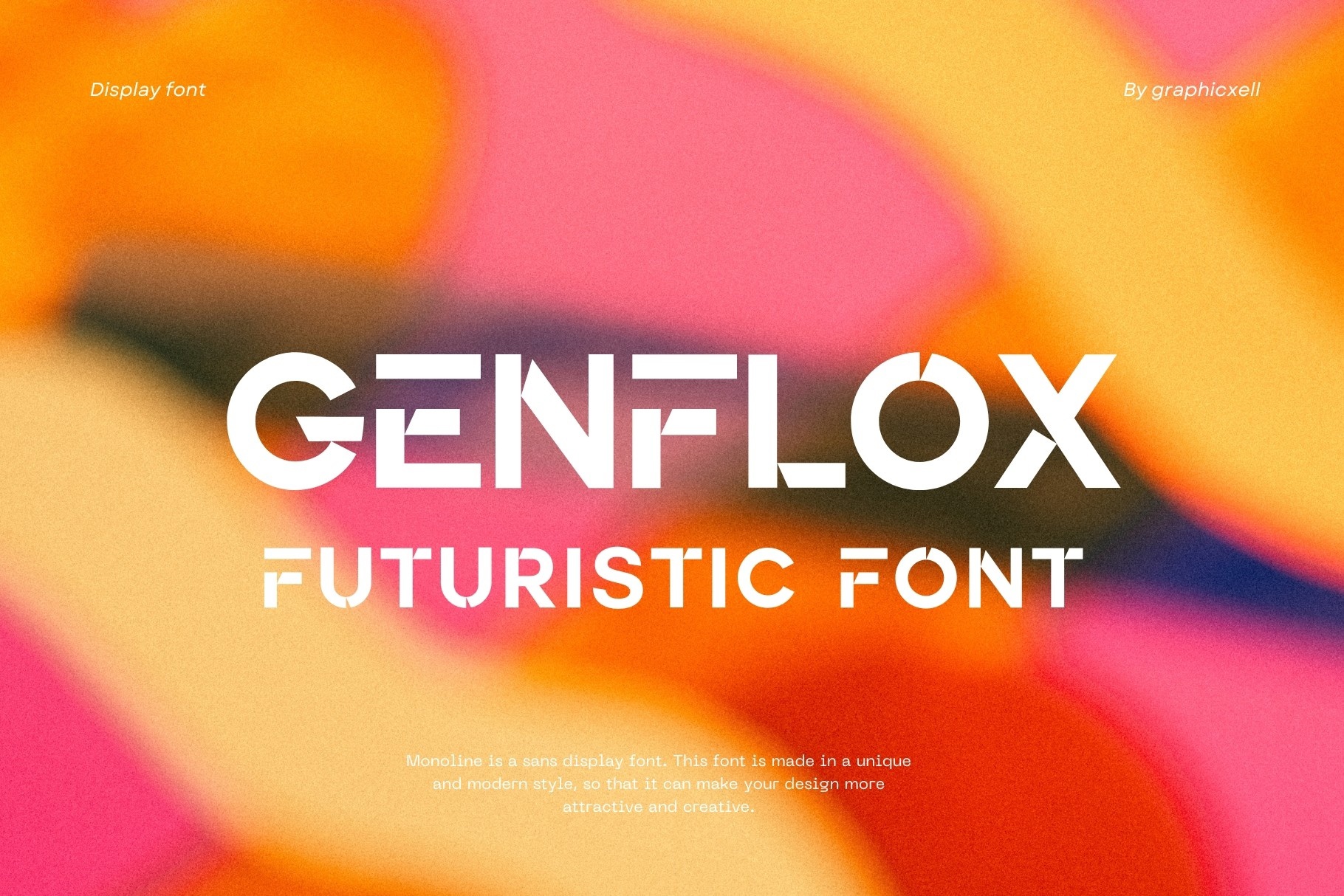 Genflox Regular Font preview