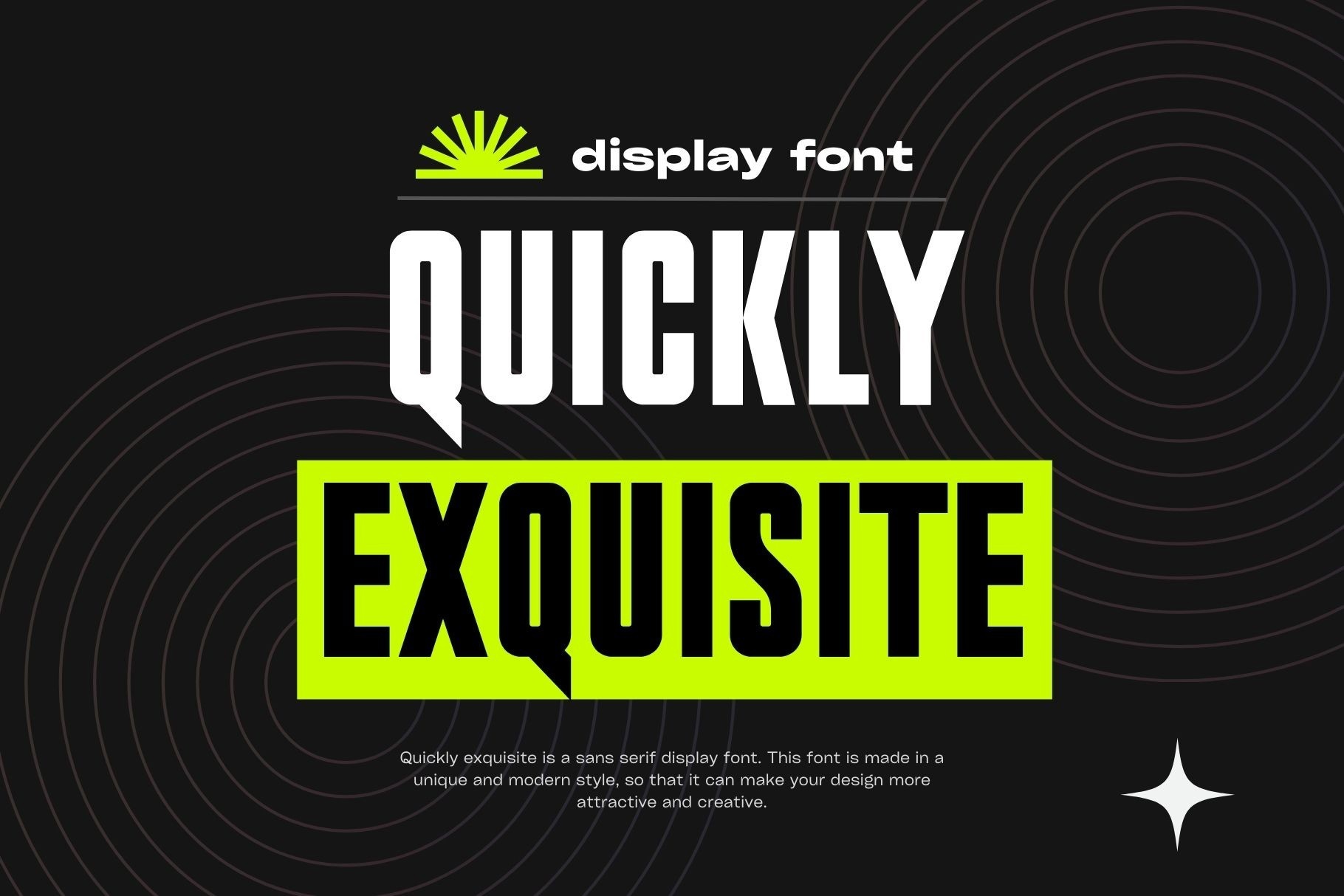 Quickly Exquisite Regular Font preview