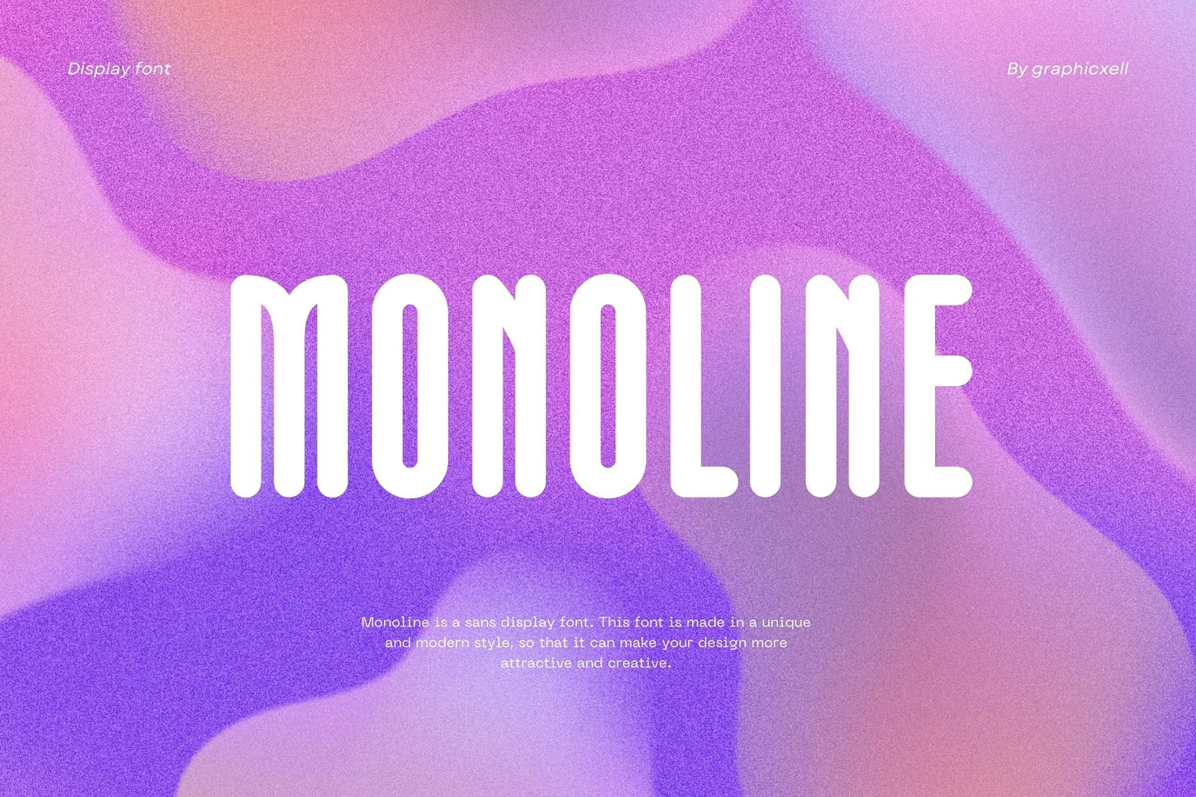 Monoline Font preview