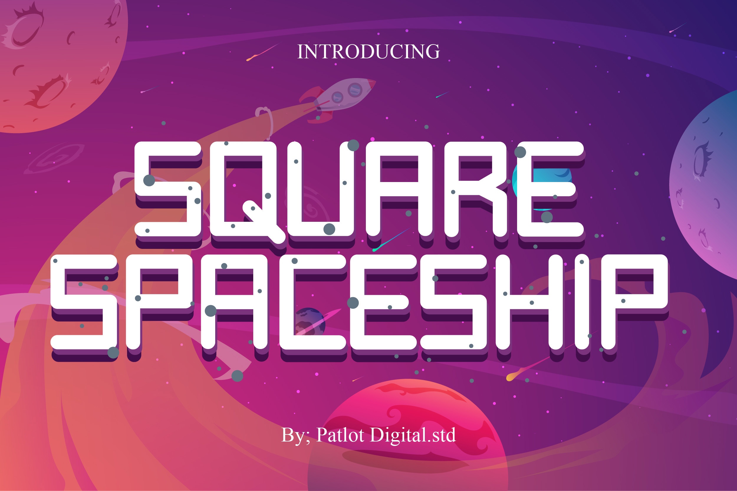 Square Spaceship Font preview