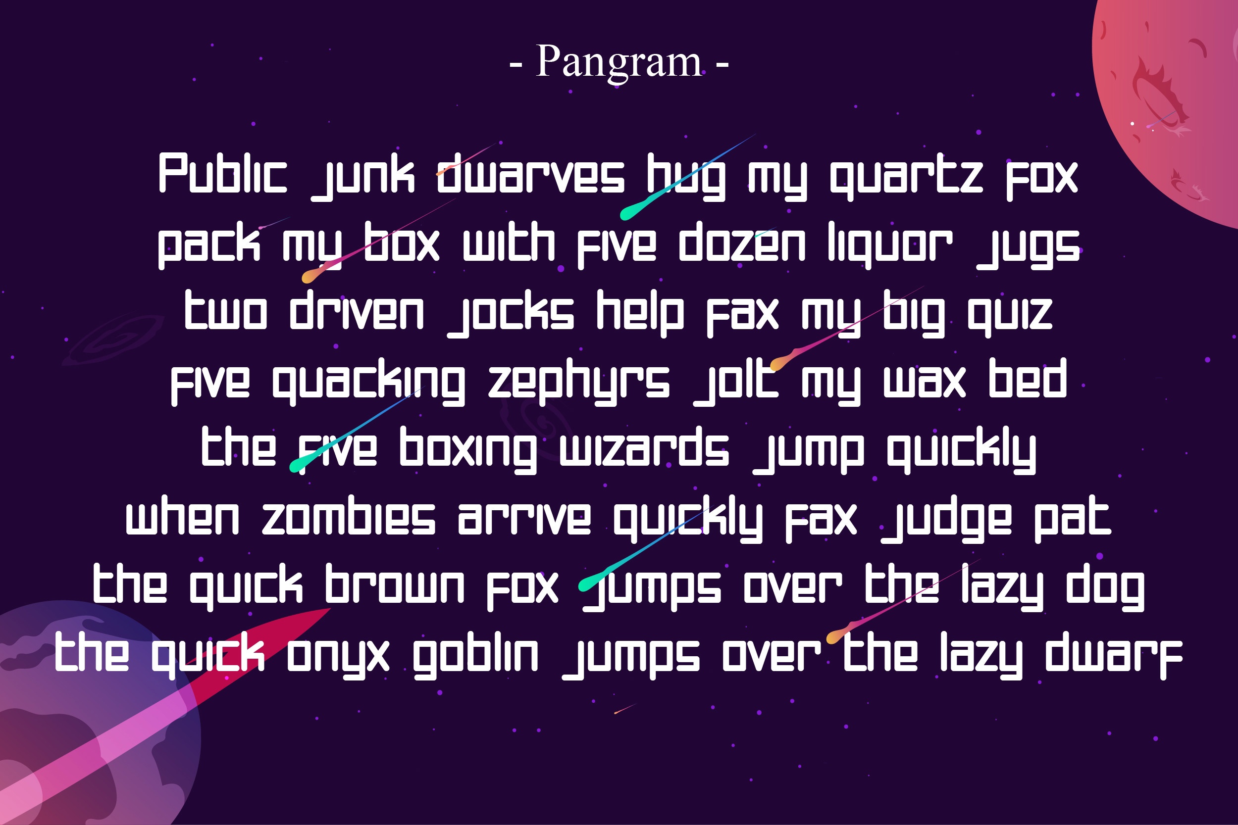 Square Spaceship Regular Font preview