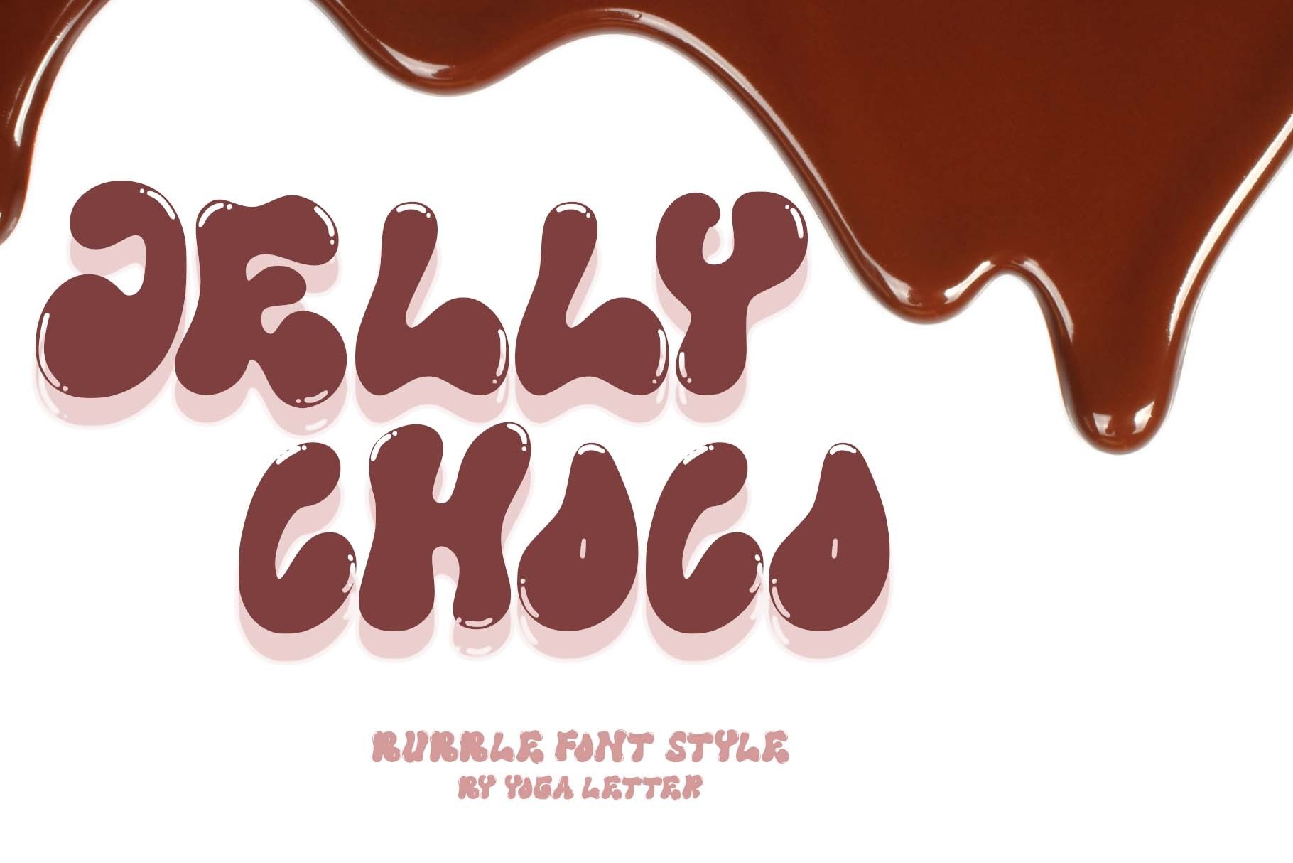 Jelly Choco Font preview