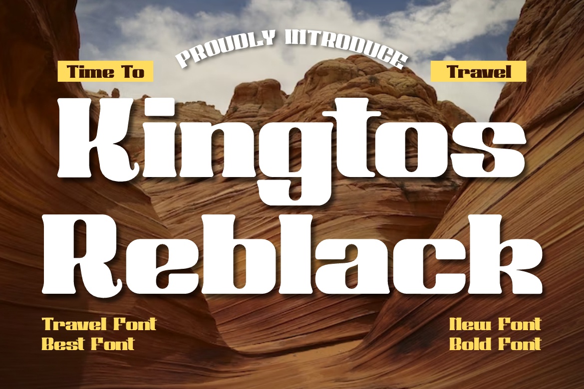 Kingtos Reblack Regular Font preview