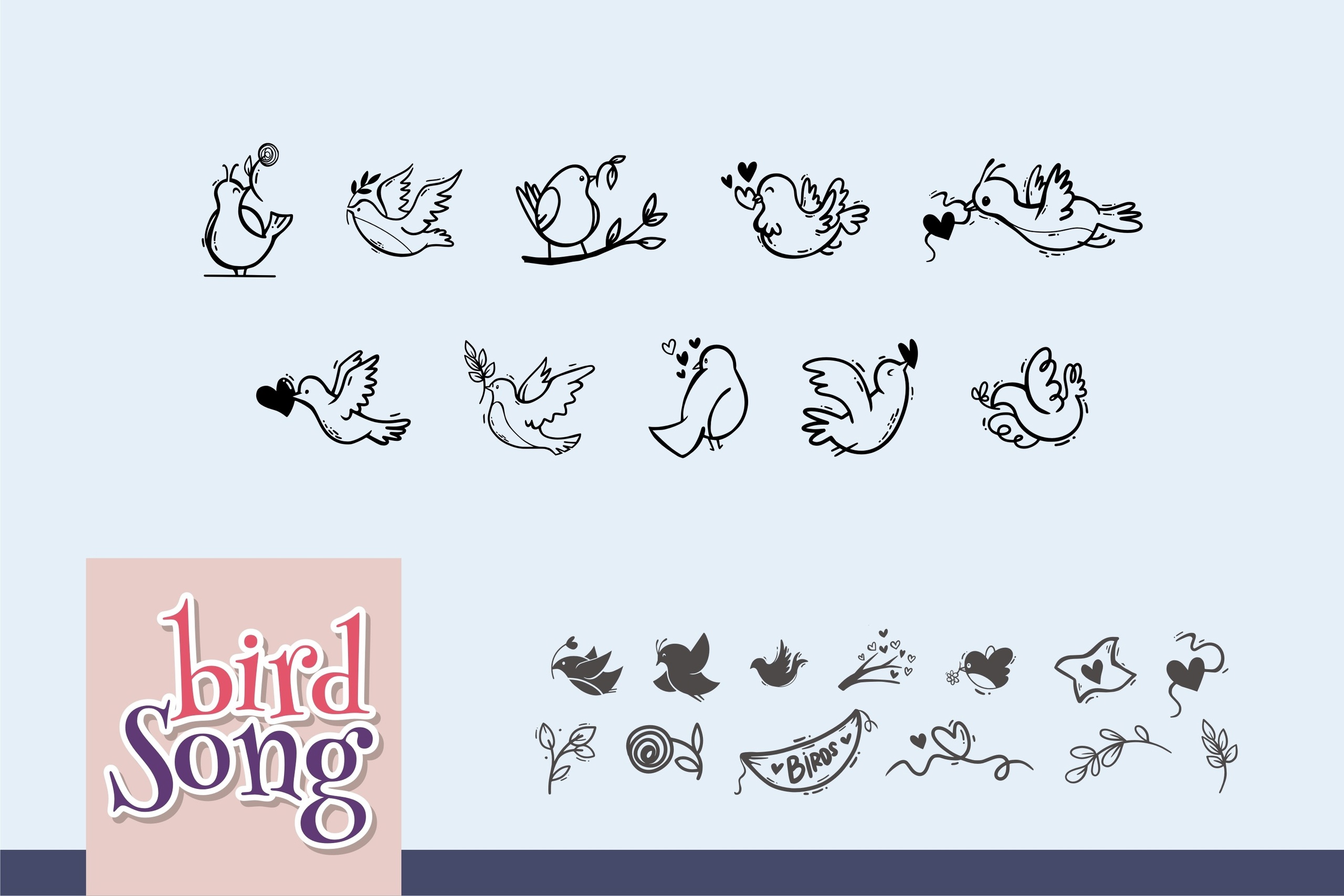 Bird Song Regular Font preview