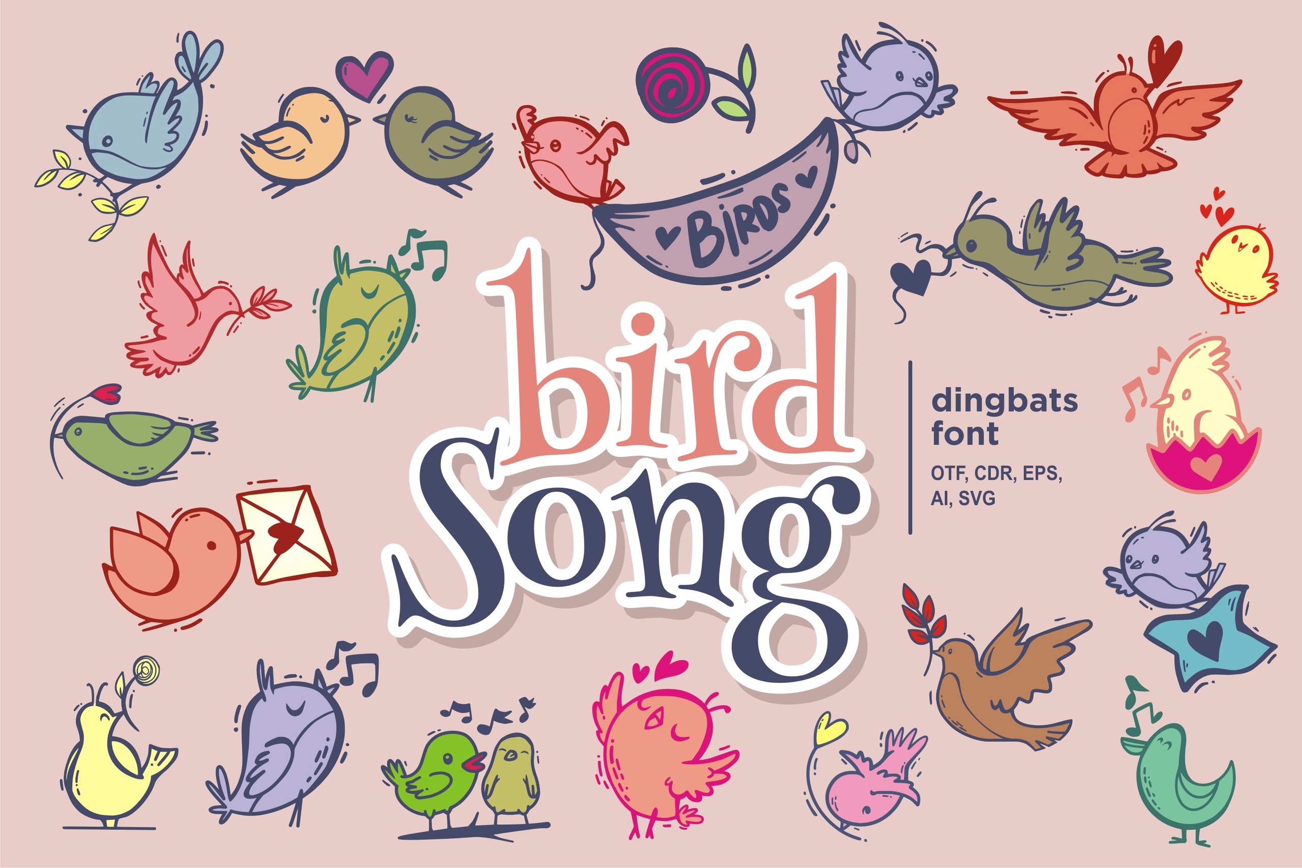 Bird Song Font preview