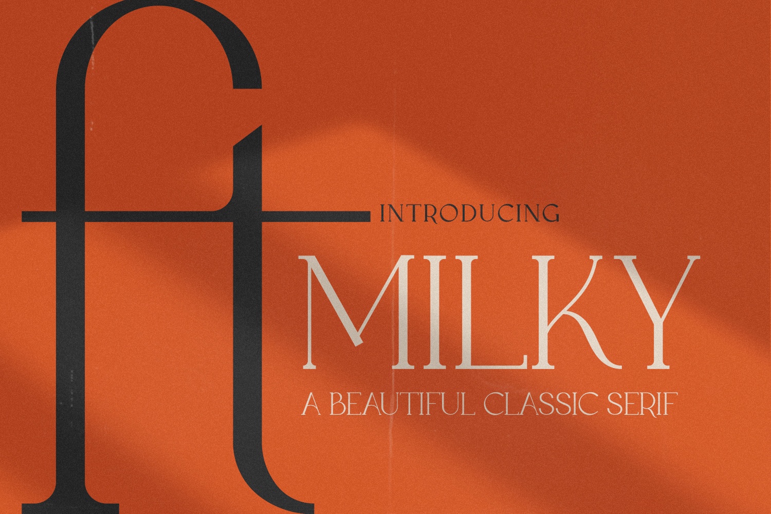 FT Milky LightItalic Font preview