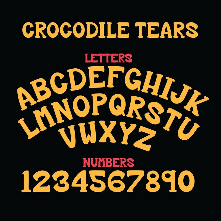 KC Crocodile Tears Regular Font preview