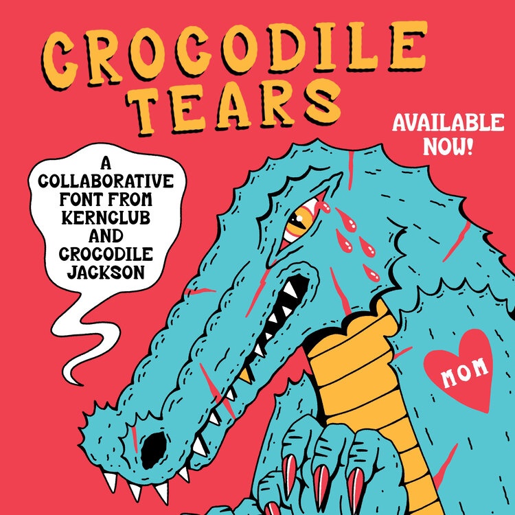 KC Crocodile Tears Font preview
