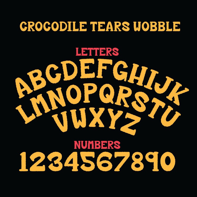 KC Crocodile Tears Regular Font preview