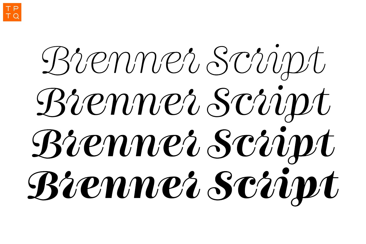 Brenner Script Bold Font preview