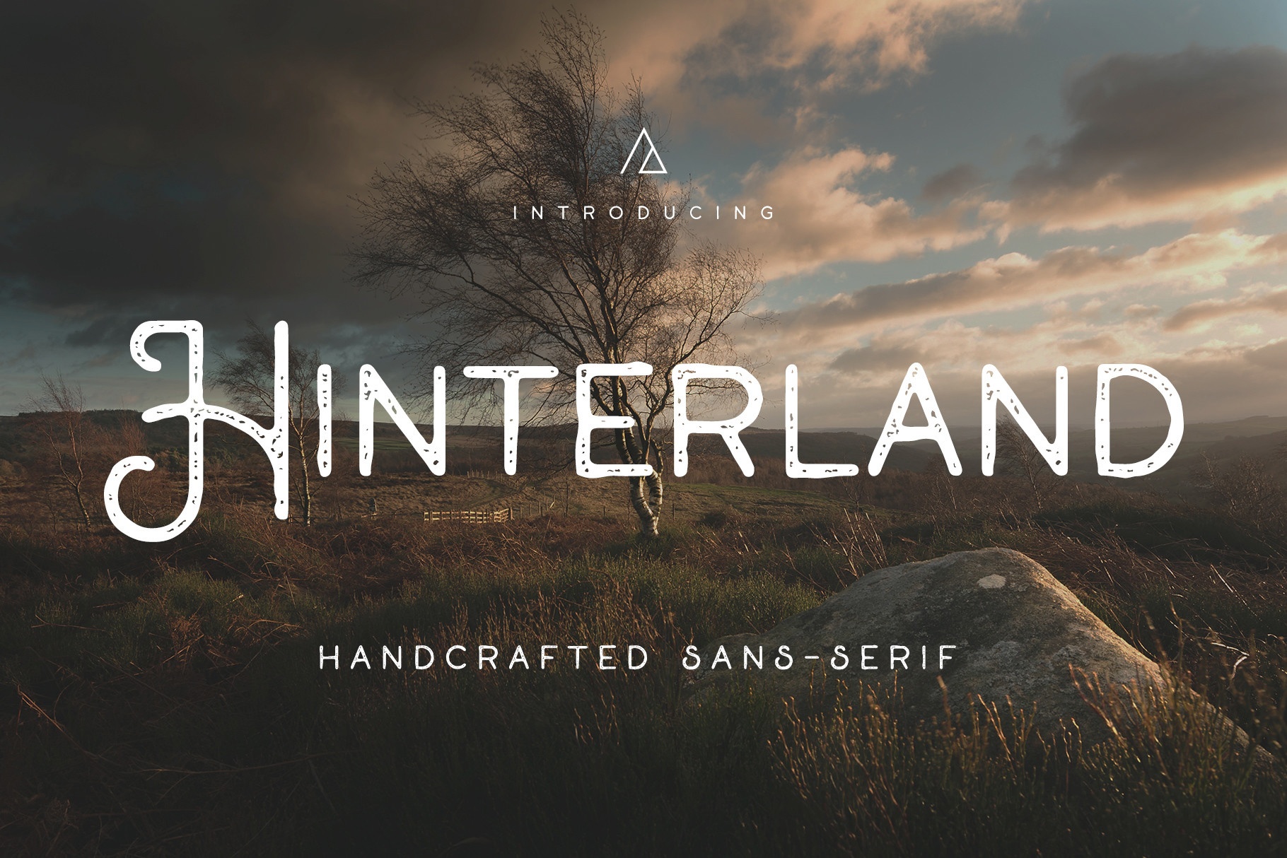 Hinterland Rough Font preview
