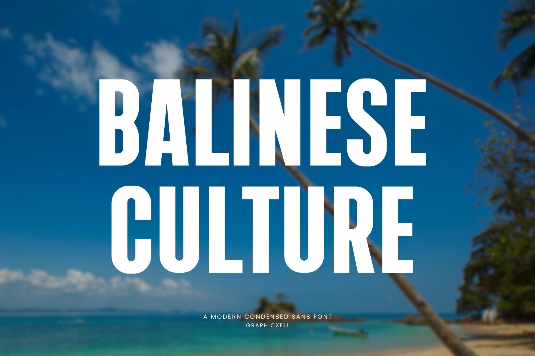 Balinese Culture Regular Font preview