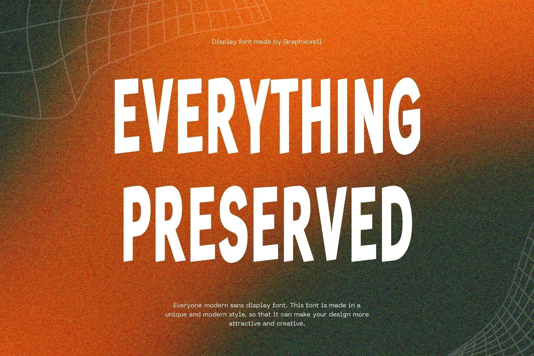 Everything Preserved Font preview