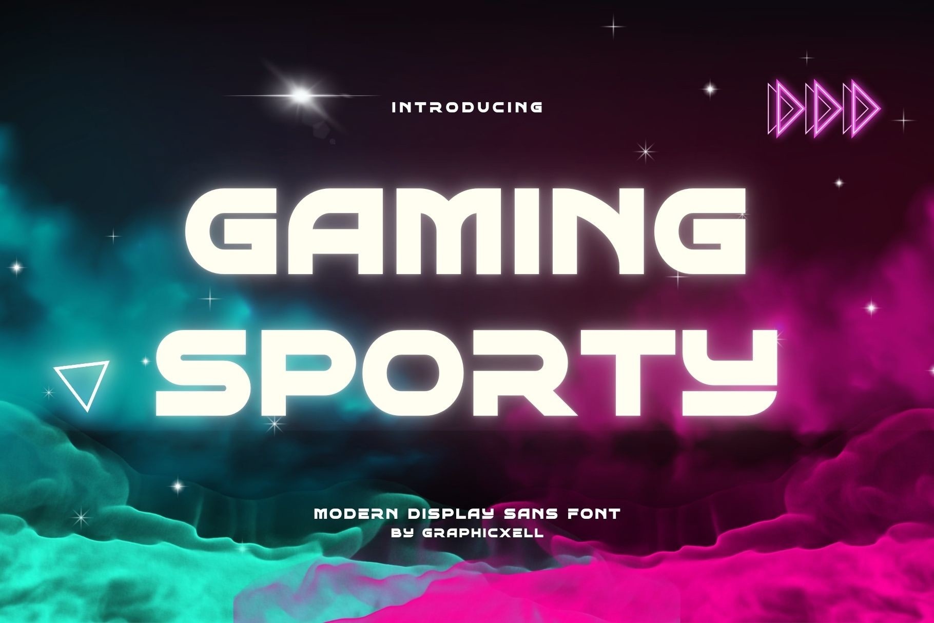 Gaming Sporty Regular Font preview