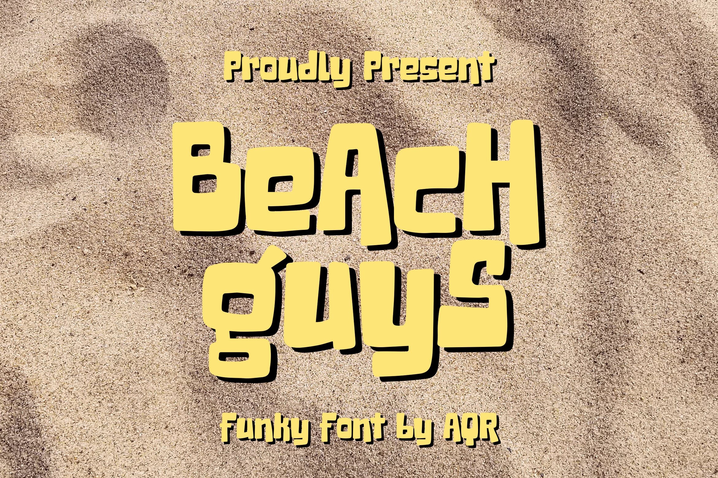 Beach Guys Regular Font preview