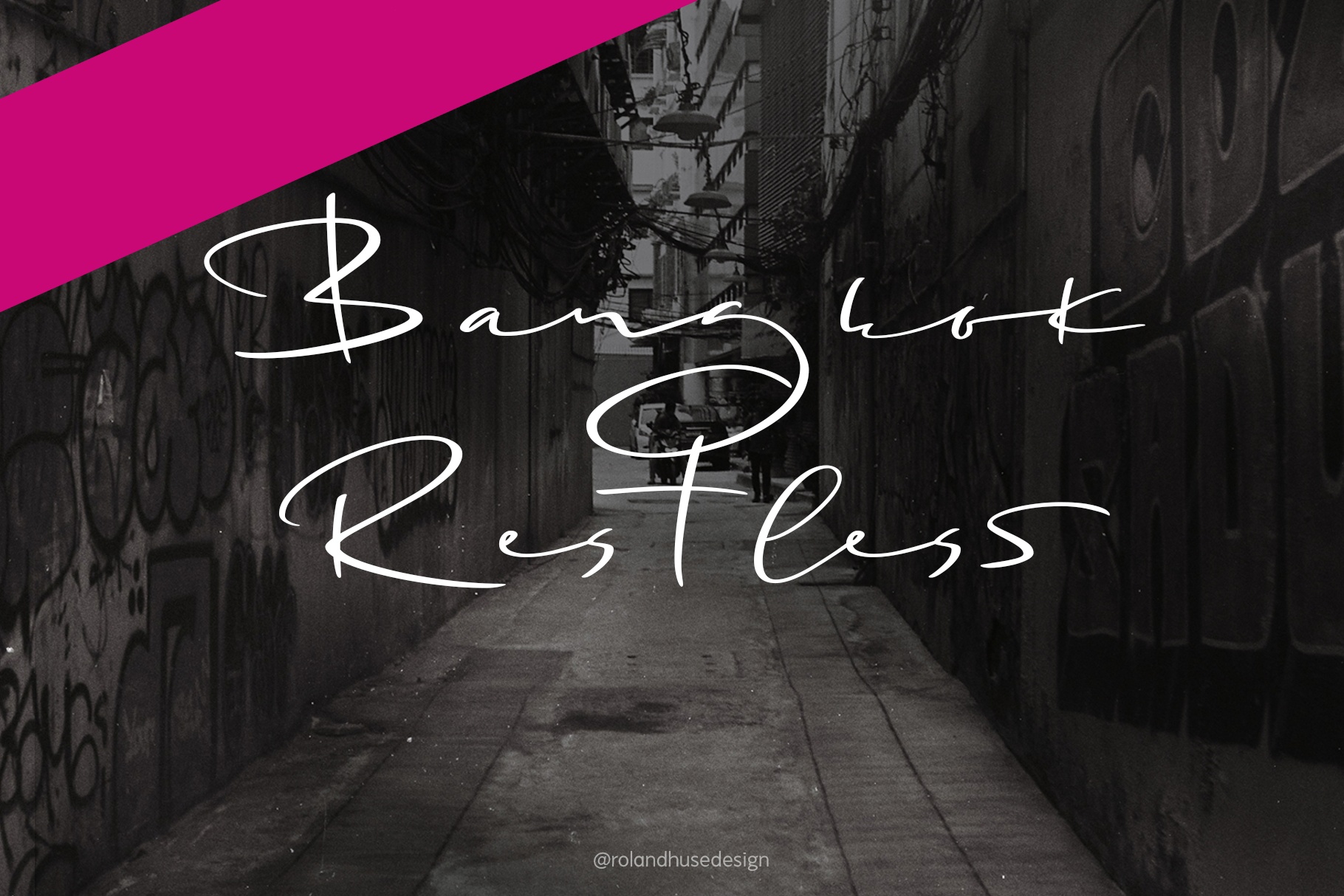 Bangkok Restless Regular Font preview