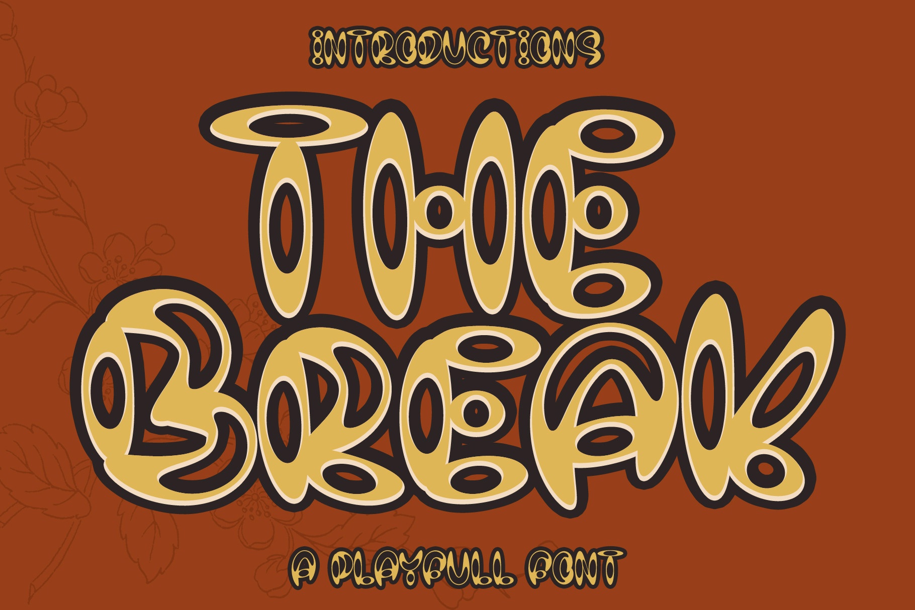 The Break Font preview