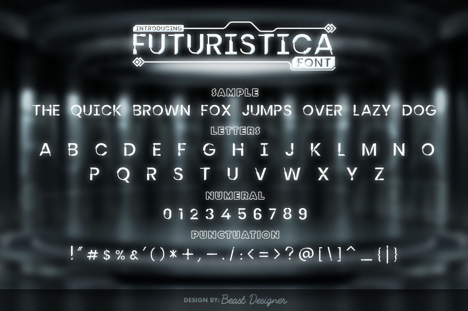 Futuristica Regular Font preview